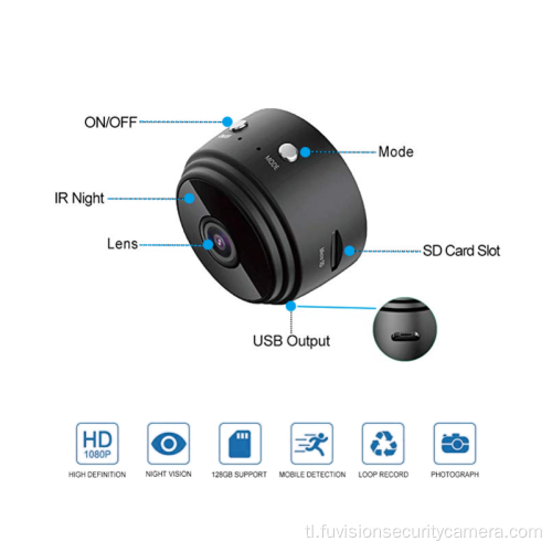 Mini Camcorder ng Mga IP Camera ng Surveillance Security